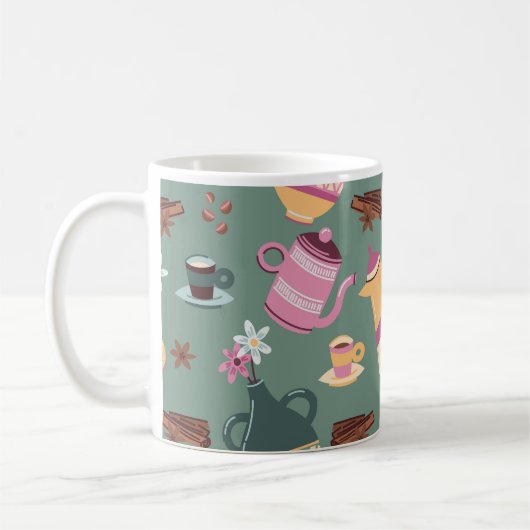 クラシック コーヒーマグのデザイン コーヒーマグカップ (左)