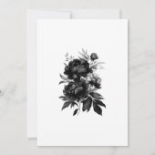 クラシック ゴシック ホワイト 'ティル・デス ウェディング 招待状 (裏面)