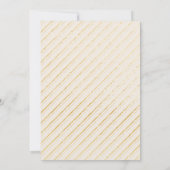 クラシック ゴールドとアイボリーの写真 セーブ・ザ・デート (裏面)