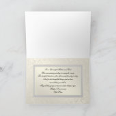 クラシック ゴールド ウェディング アニバーサリー カード (内部)