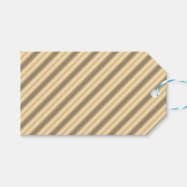 クラシック ゴールド ダイアゴナル ストライプ ギフト タグ