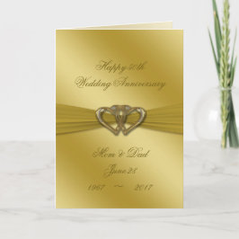 クラシック ゴールド 50周年 結婚記念日 カード