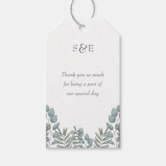 クラシック&サエレガントージグリーンユーカリフローラ ギフトタグ