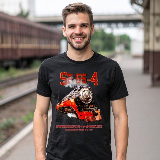 クラシック サザンパシフィック GS-4 蒸気機関車 Tシャツ