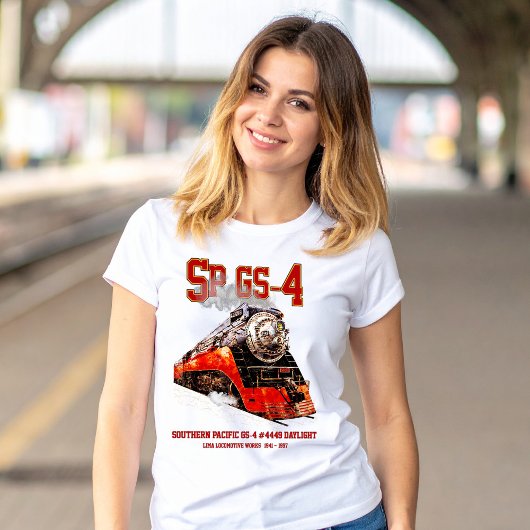 クラシック サザンパシフィック GS-4 蒸気機関車 Tシャツ