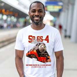 クラシック サザンパシフィック GS-4 蒸気機関車 Tシャツ