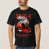 クラシック サザンパシフィック GS-4 蒸気機関車 Tシャツ (正面)
