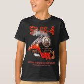 クラシック サザンパシフィックGS-4蒸気機関車 Tシャツ (正面)