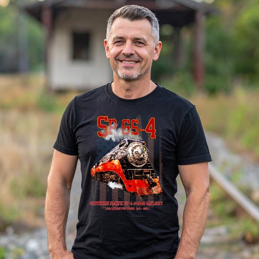 クラシック サザンパシフィックGS-4蒸気機関車 Tシャツ