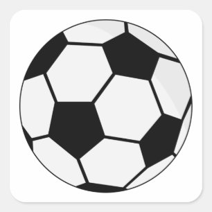 クラシック サッカー グラフィック 伝統的なスポーツ ファン スクエアシール