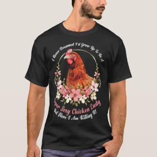 クラシック サラシスティック ウィット アイロニー 鶏 ポークトリー ライフ Tシャツ