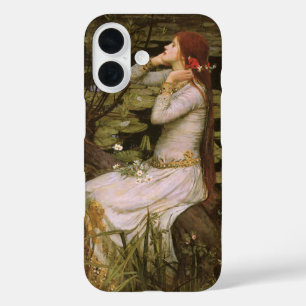 クラシック・シェイクスピアのオフィーリアの池の睡蓮 ファインアート iPhone 16ケース