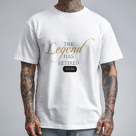 クラシック シック カリグラフィー 伝説の引退 Tシャツ
