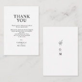 クラシック シンプル ミニマリスト お礼 封筒カード エンクロージャーカード (正面/裏面)