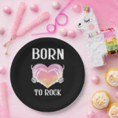 クラシック スケルトン ハンズ ハート グラフィック ペーパープレート (パーティー)