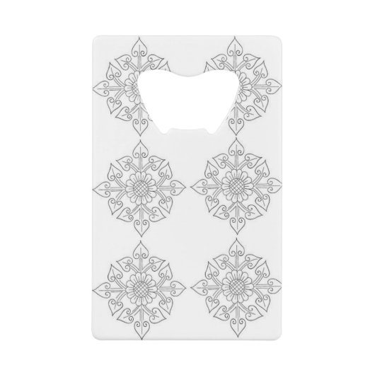 クラシック スタイル カラー クレジットカード栓抜き (正面)