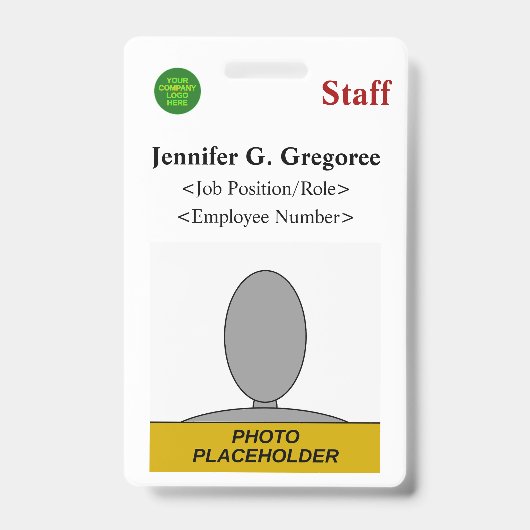 クラシック「スタッフ」バッジ バッジ (Front)