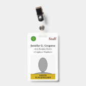 クラシック「スタッフ」バッジ バッジ (Front with Clip)