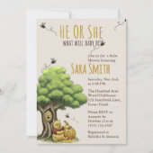 クラシック・ストーリーブックベア 「赤ちゃんはどうなるの」ベイビー 招待状 (正面)