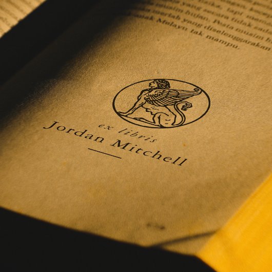 クラシック スフィンクス 本の栞 名前 エクス ライブリス 本 ラバースタンプ