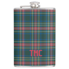 クラシック タルタン プライド クリスマス パターン イニシャル フラスク