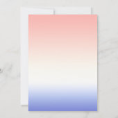 クラシック チャーミング パステル ピンク ガール ベイビー シャワー 招待状 (裏面)