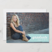 クラシック・ティファニーの卒業発表 – 招待状 (正面)