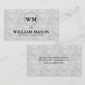 クラシック |テクスチャ |白 名刺 (正面/裏面)