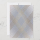 クラシック デコ ゴールド ヴィンテージ グレー カリグラフィー ウェディング 招待状 (裏面)