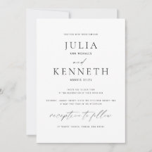 クラシック トラディショナル ブラック＆ホワイト ウェディング