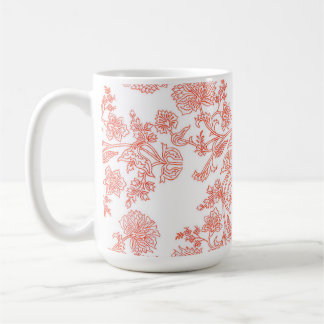 クラシック トワル フラワー コーヒーマグ コーヒーマグカップ