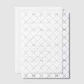 クラシック ニュートラル モノグラム エレガント ウェディング ベラム紙招待状 (オフセット (招待状))