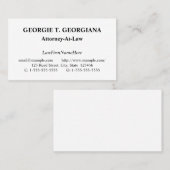 クラシック、ノスタルジック、お伝統的よび名刺 名刺 (正面/裏面)