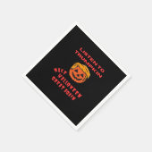 クラシック ハロウィンを偉大にせよ レトロなカボチャ スタンダードカクテルナプキン (角)