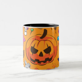 クラシック ハロウィン パンプキン ジャック・オ・ランタン ツートーンマグカップ