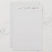 クラシック パーソナライズ カスタマイズ ミニマル 便箋 (正面/裏面)