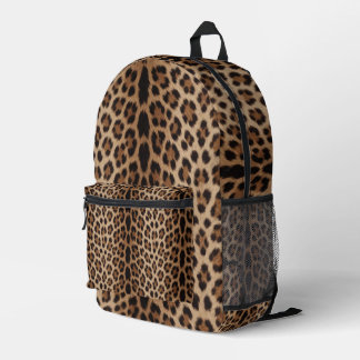 🐆 クラシック ヒョウ柄 ラグジュアリーファッションスタイル 🐆 プリントバックパック