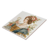 クラシック、ビクトリアン、美しいバラのプリンセス タイル (側面)