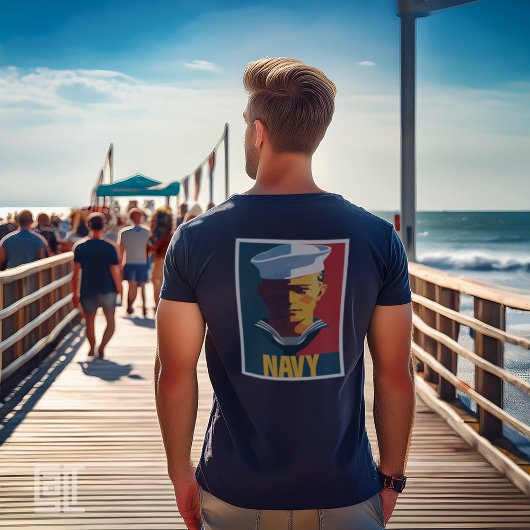 クラシック ビンテージ 愛国 アメリカ海軍 水兵 メンズ Tシャツ