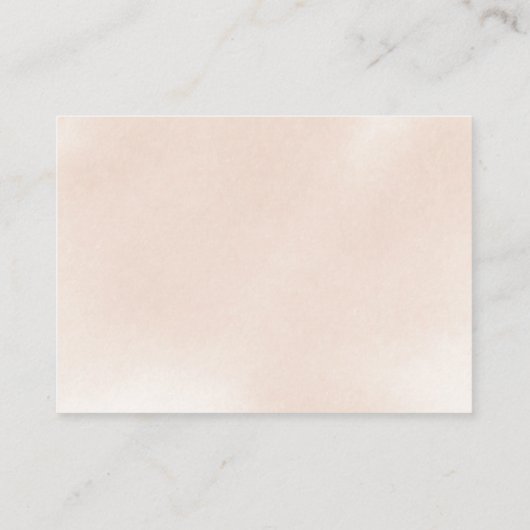 クラシック ピンク ローズ フラワーの結婚式のレシピ リクエスト エンクロージャーカード (裏面)