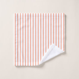 クラシック ピーチ ストライプ ウォッシュタオル