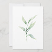 クラシック フォーマル グリーンリーフス ヌエストラボダ ウェディング 招待状 (裏面)