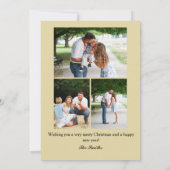 クラシック フラット ホリデー カード (裏面)