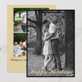 クラシック フラット ホリデー カード (正面/裏面)