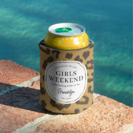 クラシック ブラウン アニマル プリント ブライズ パーティー 缶クーラー