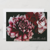 クラシック ブラックとピンクの芍薬  セーブザデート (正面)