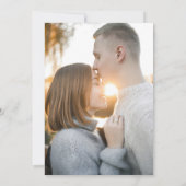 クラシック ブラックカリグラフィー スクリプト タイムレス フォト 招待状 (裏面)