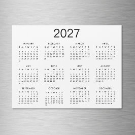 クラシック ブラック アンド ホワイト 2027 カレンダー