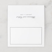 クラシック・ブラック＆ホワイトの永遠の結婚式 プレイスカード (外部開封)