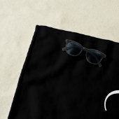 クラシック | ブラック&ホワイト ビーチタオル (インサイチュ)